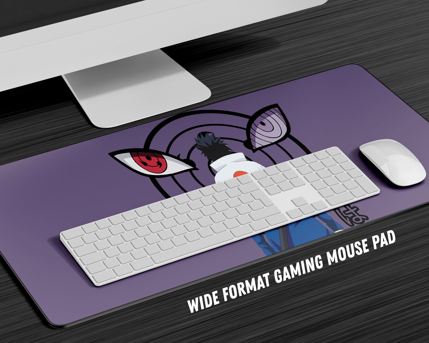 Anime Town Creations Mouse Pad Sasuke Uchiha Purple Gaming Mouse Pad Accessories - Anime Naruto Gaming Mouse Pad