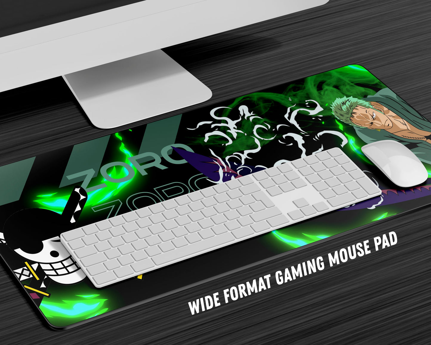 Anime Town Creations Mouse Pad One Piece Zoro Gaming Mouse Pad Accessories - Anime One Piece Gaming Mouse Pad