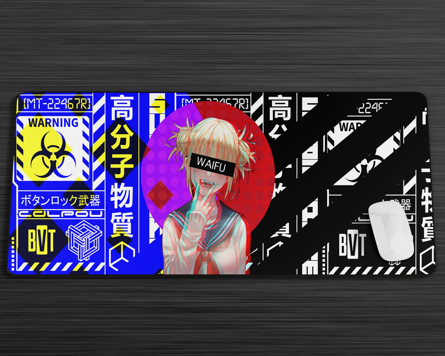 Anime Town Creations Mouse Pad Himiko Toga Waifu Glitch Gaming Mouse Pad Accessories - Anime My Hero Academia Gaming Mouse Pad