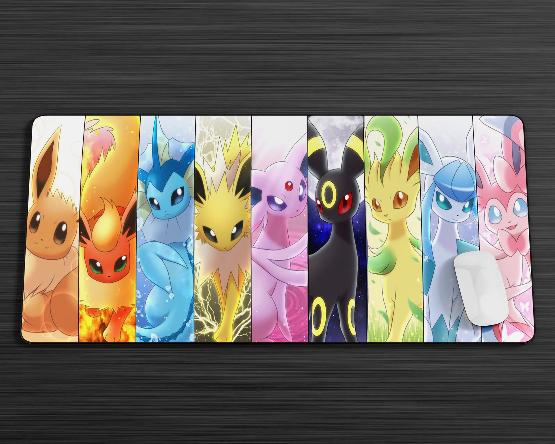 Eeveelutions Board Game Playmat for Trading Cards Games Mouse Pad