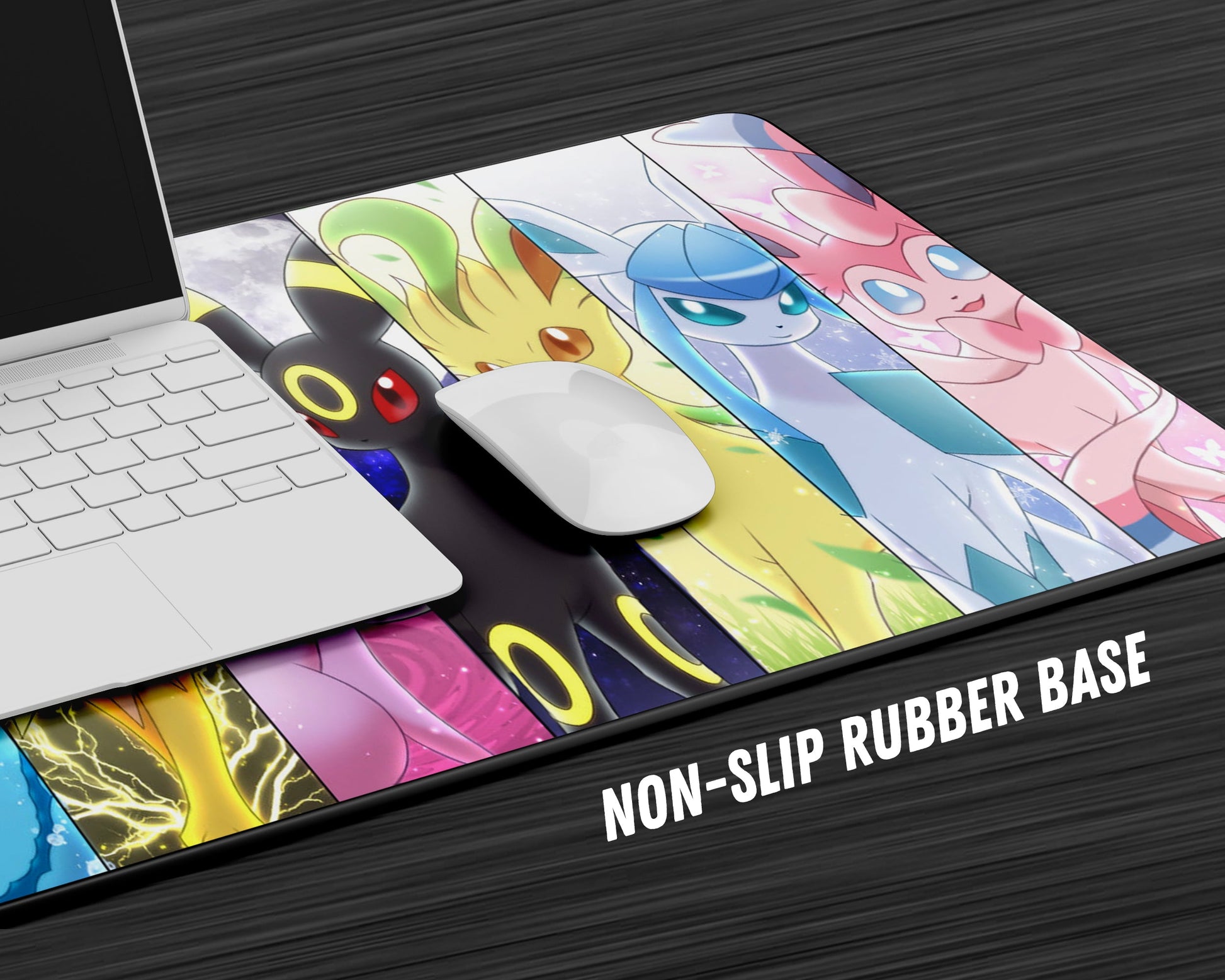 Anime Town Creations Mouse Pad Pokemon Eevee Evolution Gaming Mouse Pad Accessories - Anime Pokemon Gaming Mouse Pad