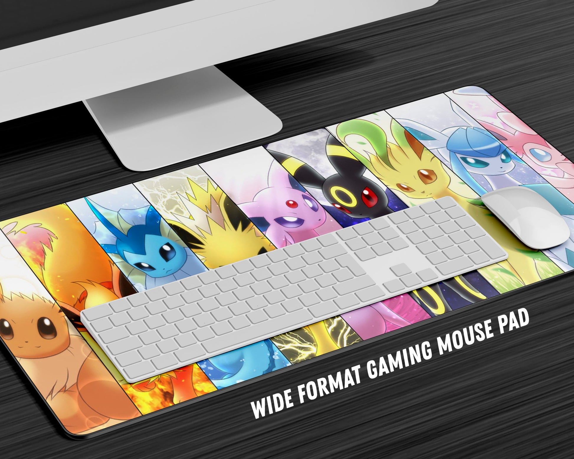 Anime Town Creations Mouse Pad Pokemon Eevee Evolution Gaming Mouse Pad Accessories - Anime Pokemon Gaming Mouse Pad