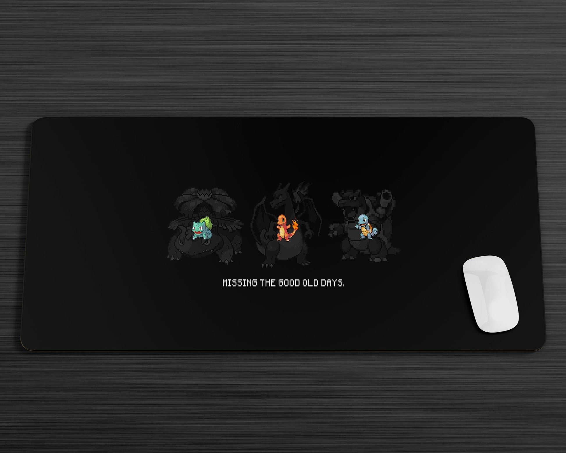 Anime Town Creations Mouse Pad Pokemon Starter 8 Bit Gaming Mouse Pad Accessories - Anime Pokemon Gaming Mouse Pad