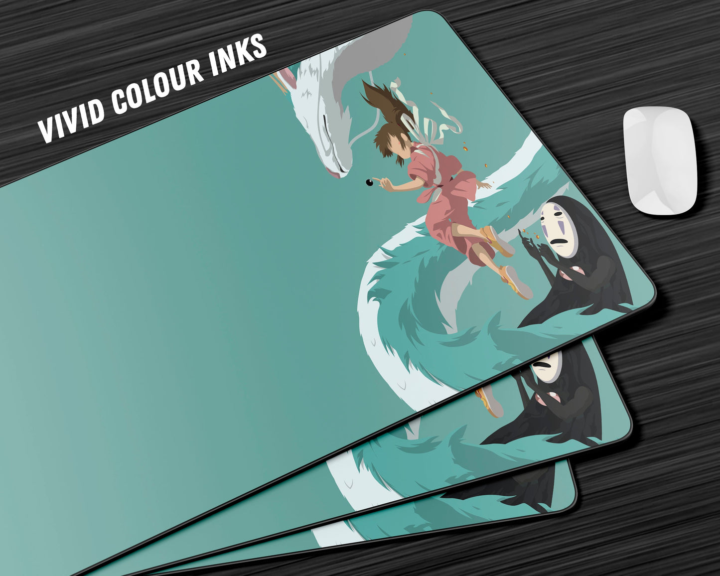 Anime Town Creations Mouse Pad Spirited Away Haku and Chihiro Gaming Mouse Pad Accessories - Anime Bleach Gaming Mouse Pad