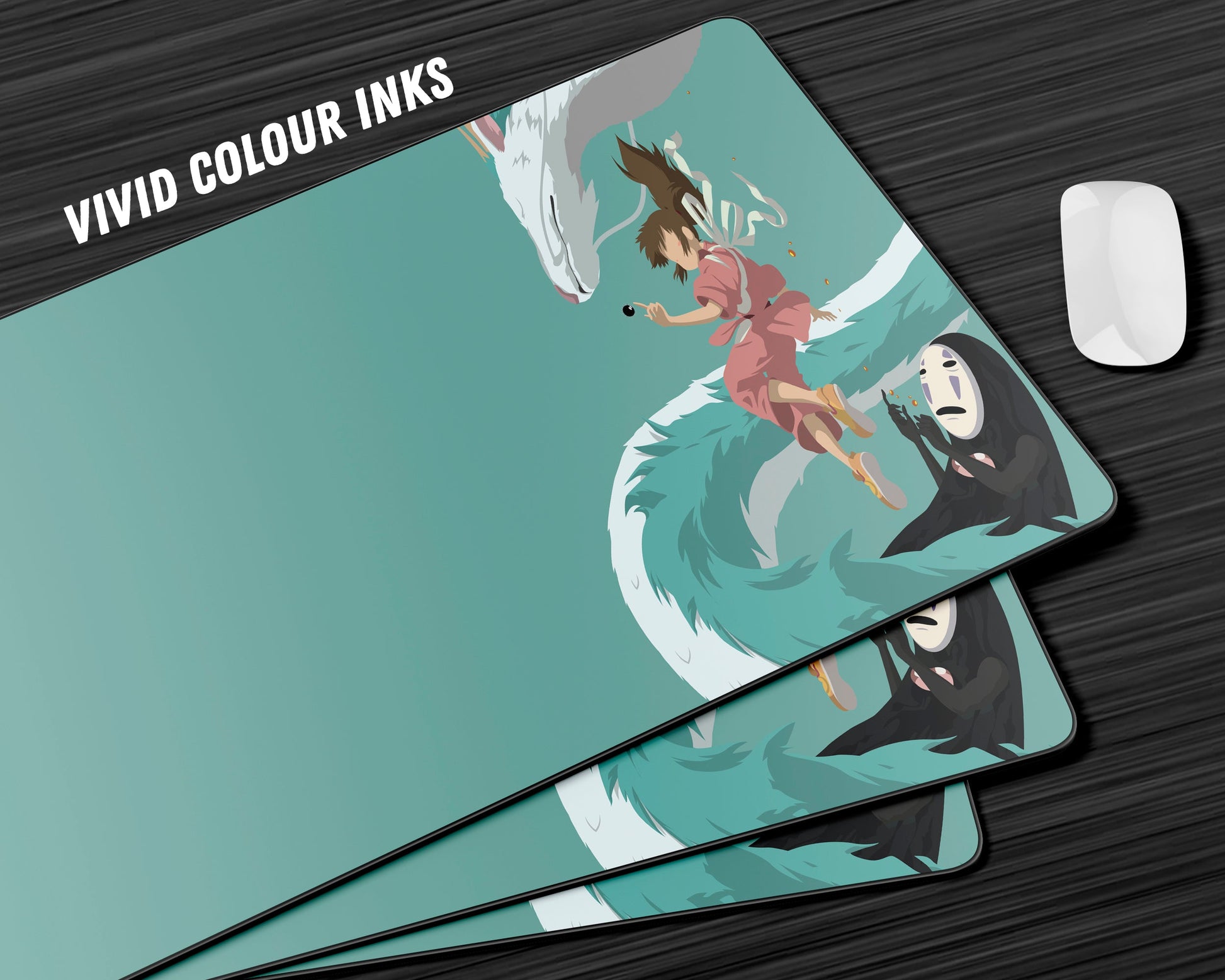 Anime Town Creations Mouse Pad Spirited Away Haku and Chihiro Gaming Mouse Pad Accessories - Anime Bleach Gaming Mouse Pad