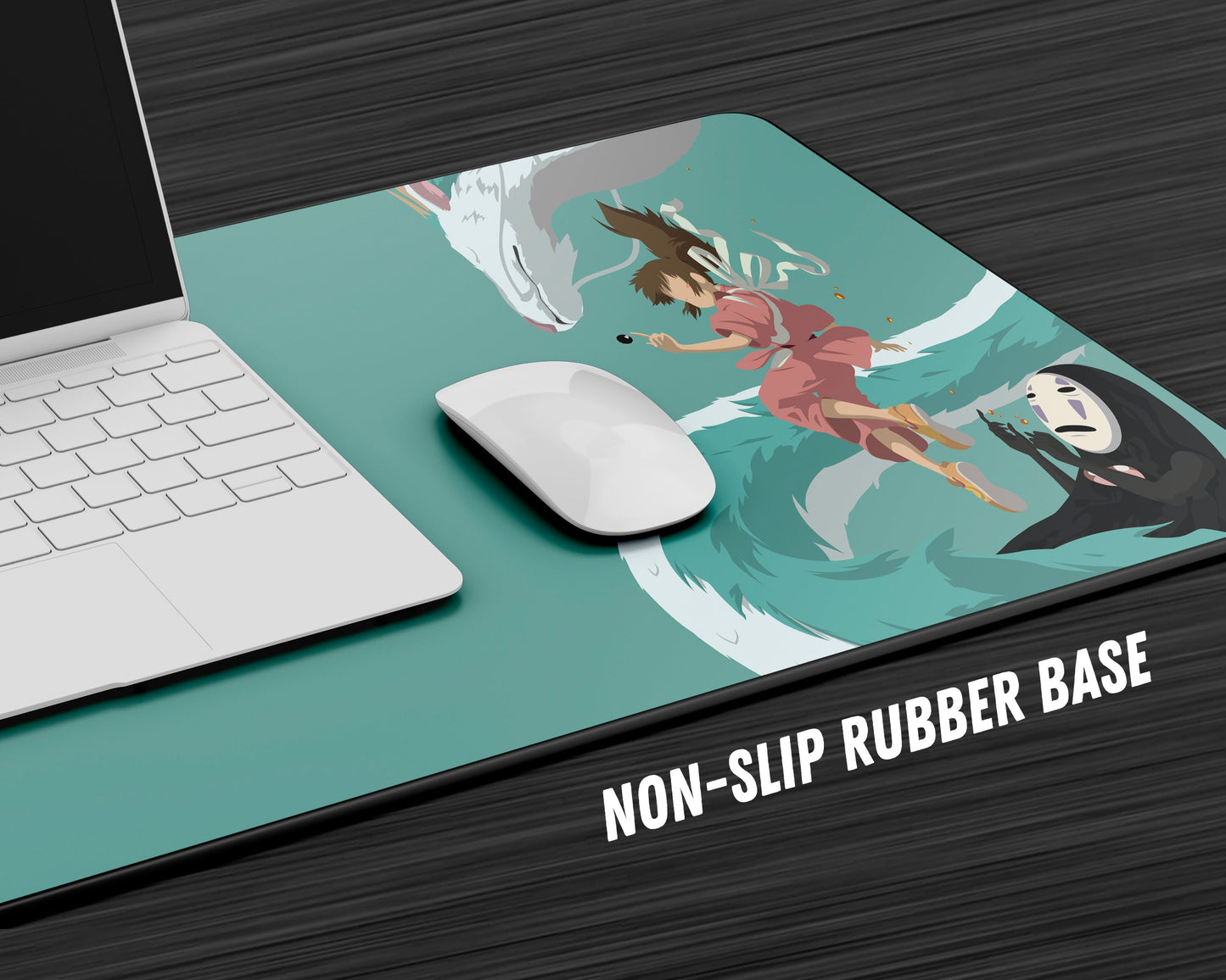 Anime Town Creations Mouse Pad Spirited Away Haku and Chihiro Gaming Mouse Pad Accessories - Anime Bleach Gaming Mouse Pad