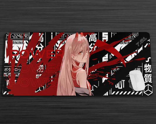 Anime Town Creations Mouse Pad Chainsaw Man Power Gaming Mouse Pad Accessories - Anime Chainsaw Man Gaming Mouse Pad