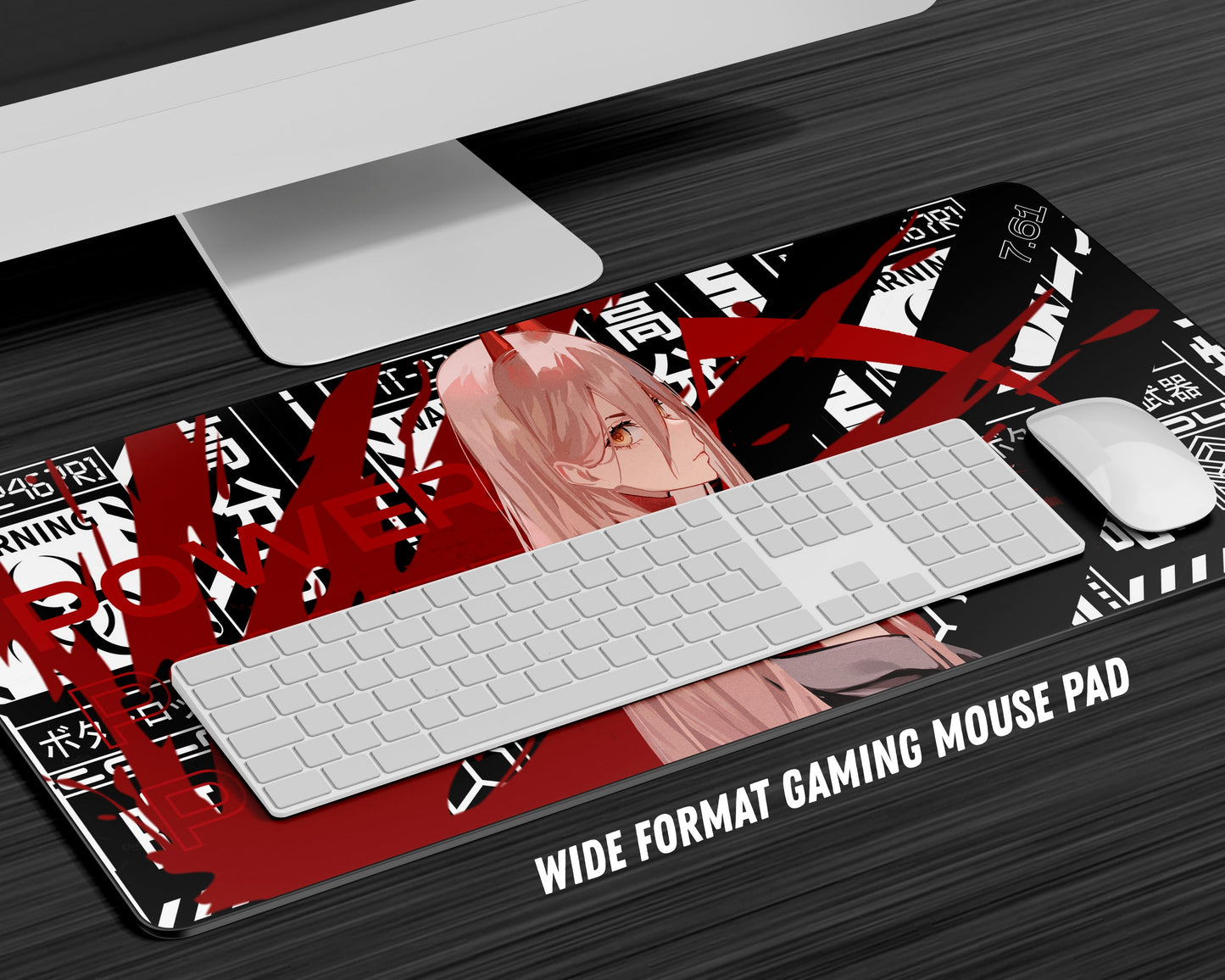 Anime Town Creations Mouse Pad Chainsaw Man Power Gaming Mouse Pad Accessories - Anime Chainsaw Man Gaming Mouse Pad