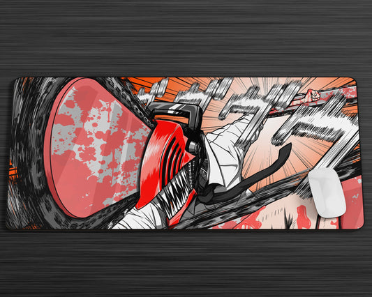 Anime Town Creations Mouse Pad Chainsaw Man Denji Artistic Gaming Mouse Pad Accessories - Anime Chainsaw Man Gaming Mouse Pad