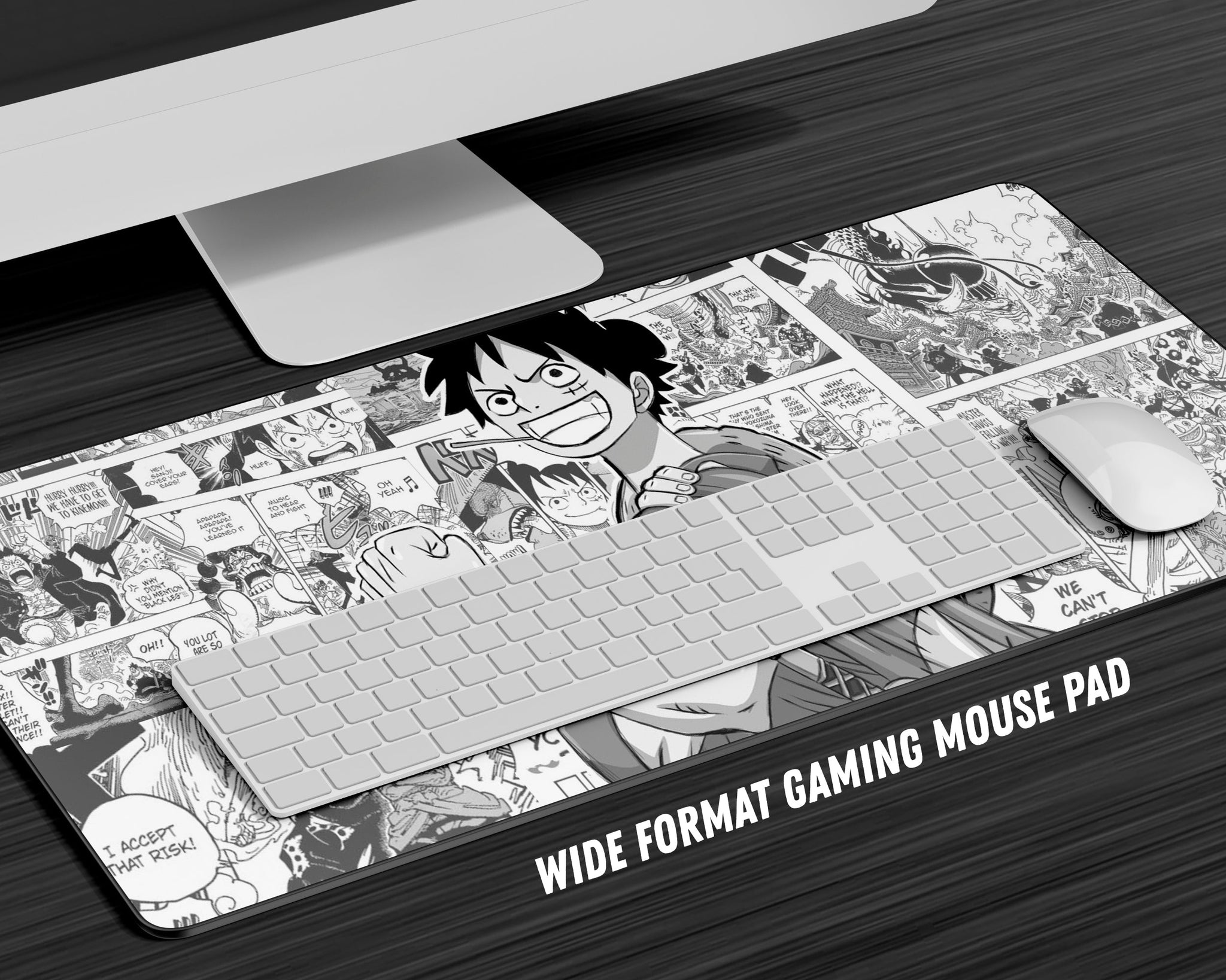 One Piece Luffy Manga Mouse Pad Gaming Mouse Pad Anime Town Creations