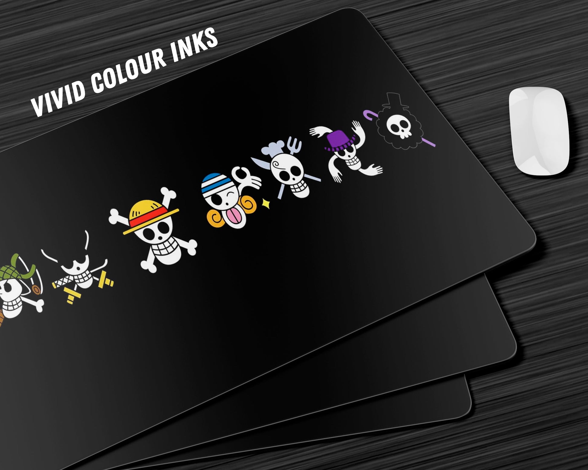 Anime Town Creations Mouse Pad One Piece Jolly Roger Symbols Gaming Mouse Pad Accessories - Anime One Piece Gaming Mouse Pad
