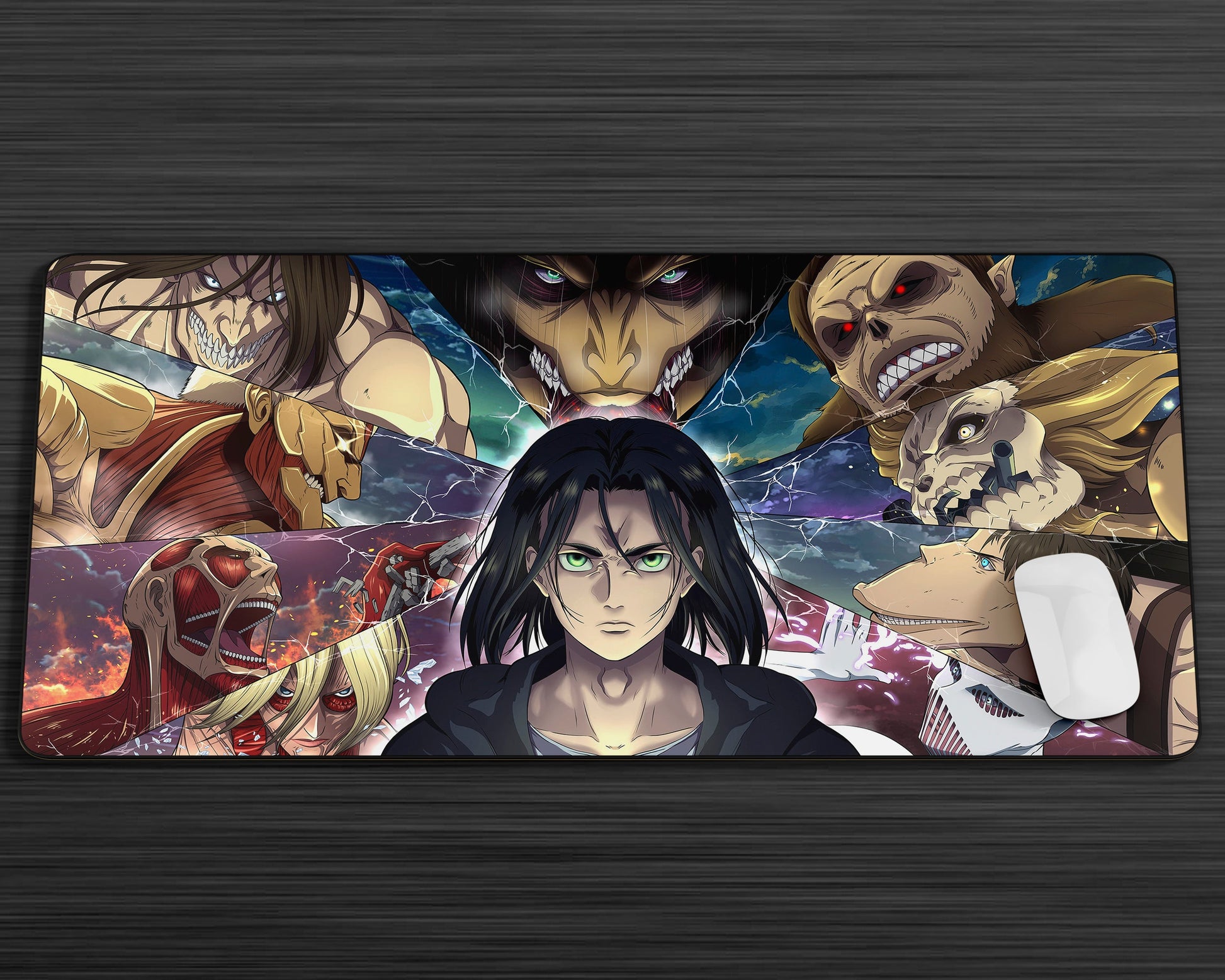 Tapis de souris Anime Attack on Titan Gaming, tapis de souris