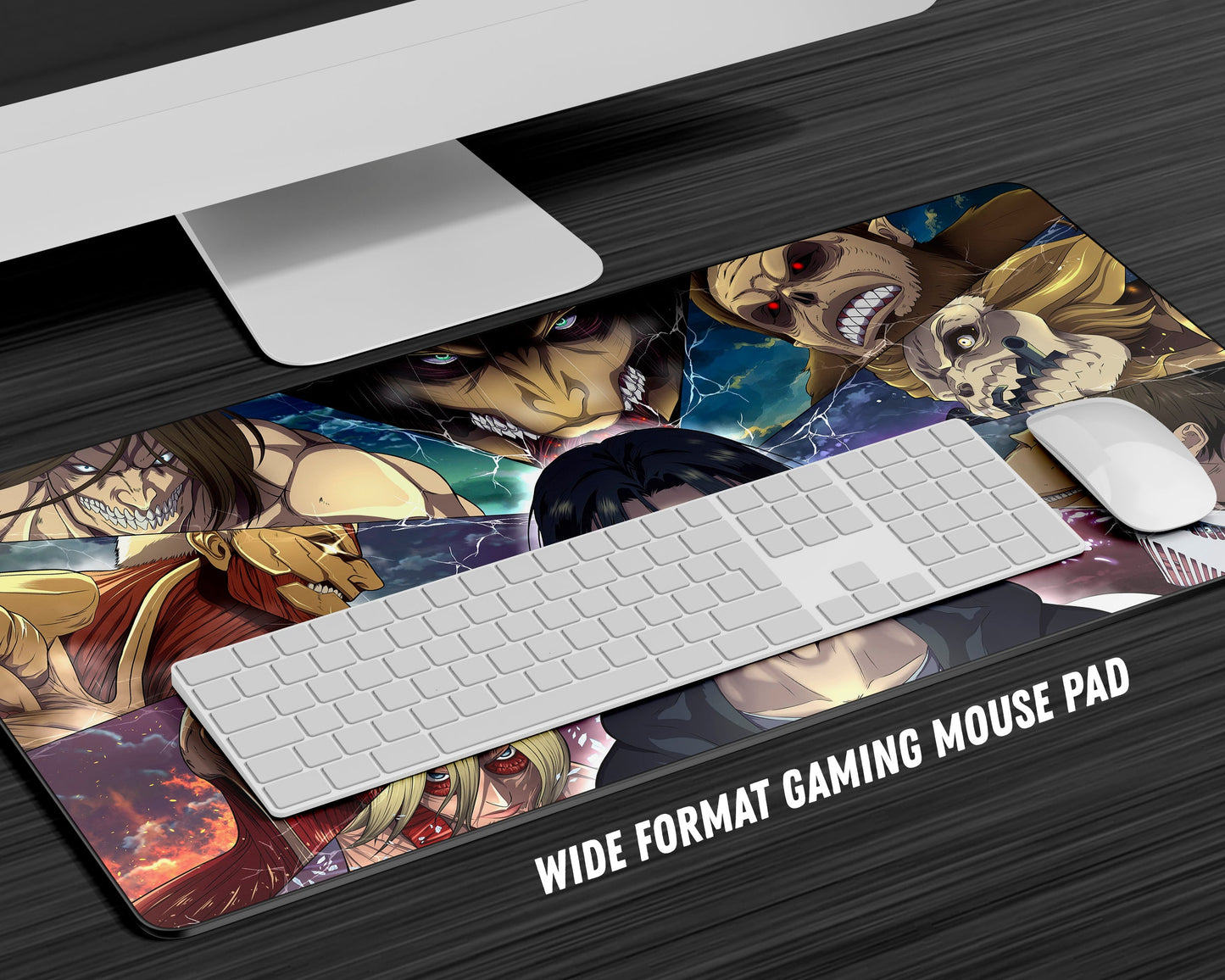 Anime Town Creations Mouse Pad Attack on Titan Eren Founding Titan Gaming Mouse Pad Accessories - Anime Attack on Titan Gaming Mouse Pad