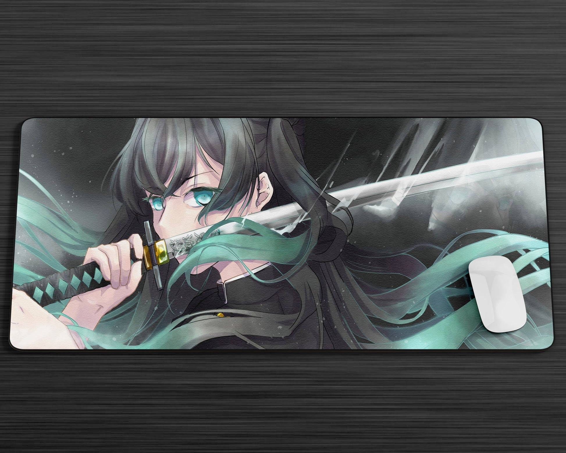 Anime Town Creations Mouse Pad Demon Slayer Muichiro Tokito Mist Hashira Gaming Mouse Pad Accessories - Anime Demon Slayer Gaming Mouse Pad