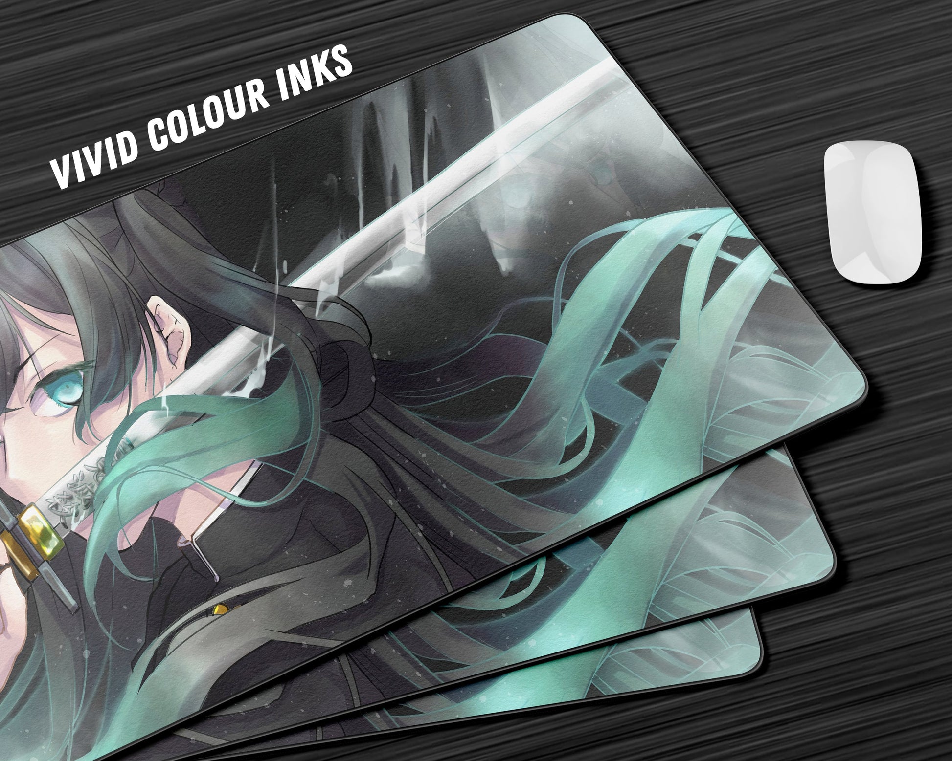 Anime Town Creations Mouse Pad Demon Slayer Muichiro Tokito Mist Hashira Gaming Mouse Pad Accessories - Anime Demon Slayer Gaming Mouse Pad