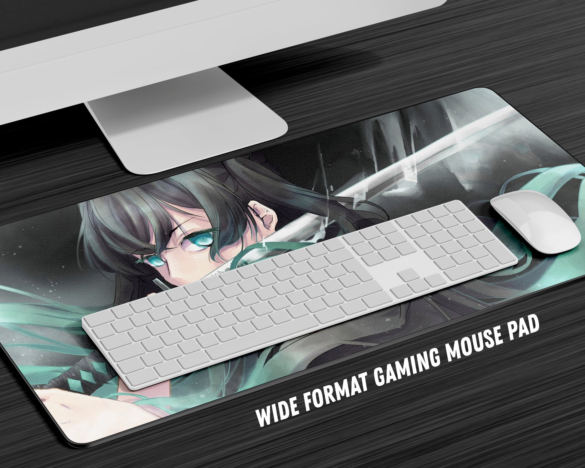 Anime Town Creations Mouse Pad Demon Slayer Muichiro Tokito Mist Hashira Gaming Mouse Pad Accessories - Anime Demon Slayer Gaming Mouse Pad