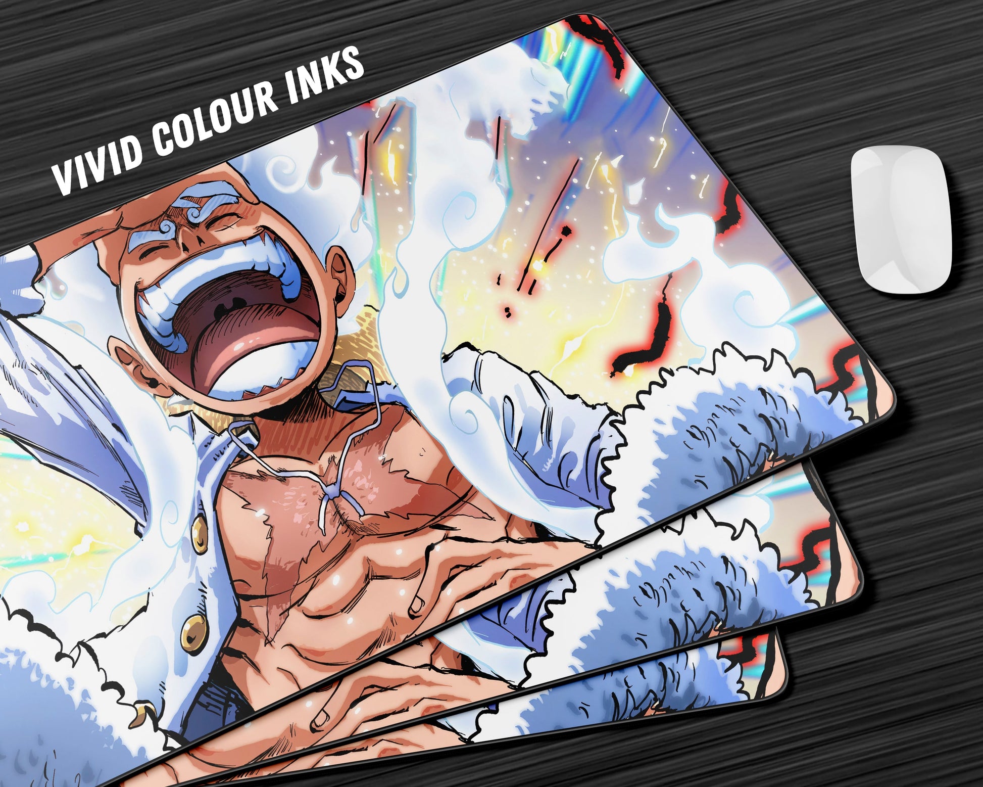 Anime Town Creations Mouse Pad One Piece Luffy Gear 5 Awakening Gaming Mouse Pad Accessories - Anime One Piece Gaming Mouse Pad