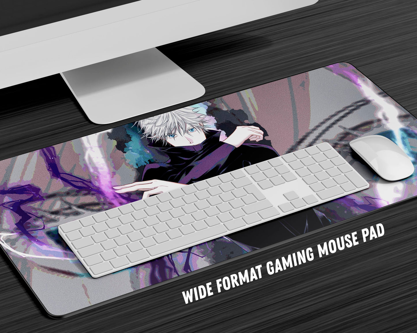 Anime Town Creations Mouse Pad Jujutsu Kaisen Satoru Gojo Purple Gaming Mouse Pad Accessories - Anime Jujutsu Kaisen Gaming Mouse Pad