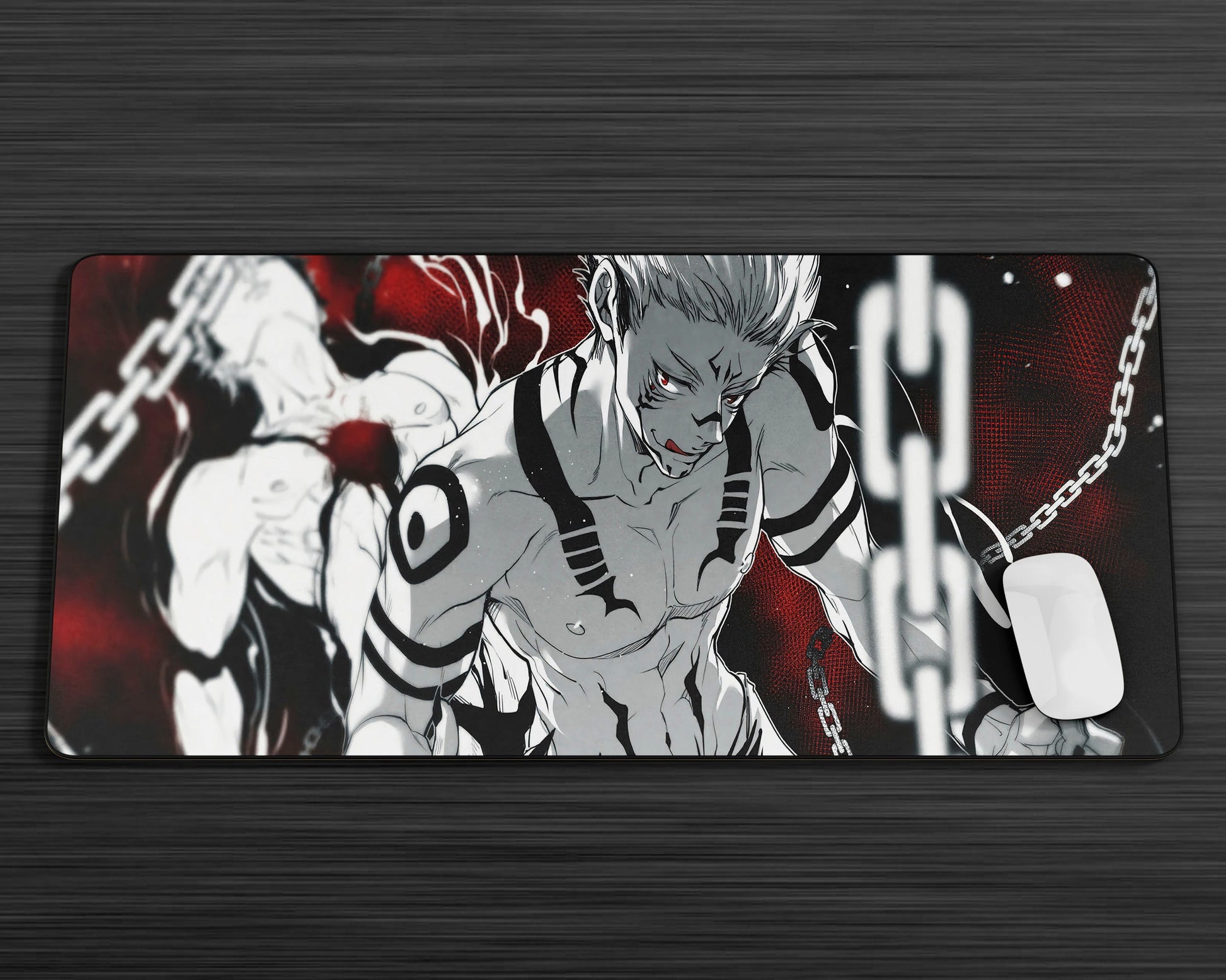 Anime Town Creations Mouse Pad Jujutsu Kaisen Sukuna Chains Gaming Mouse Pad Accessories - Anime Jujutsu Kaisen Gaming Mouse Pad