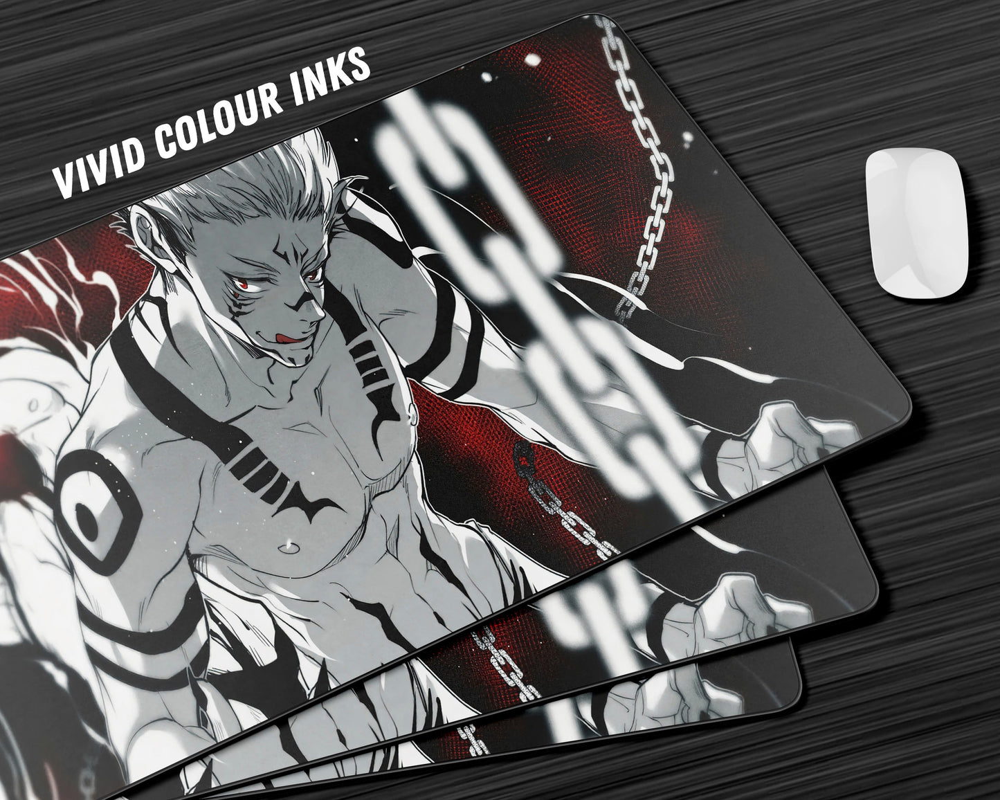 Anime Town Creations Mouse Pad Jujutsu Kaisen Sukuna Chains Gaming Mouse Pad Accessories - Anime Jujutsu Kaisen Gaming Mouse Pad