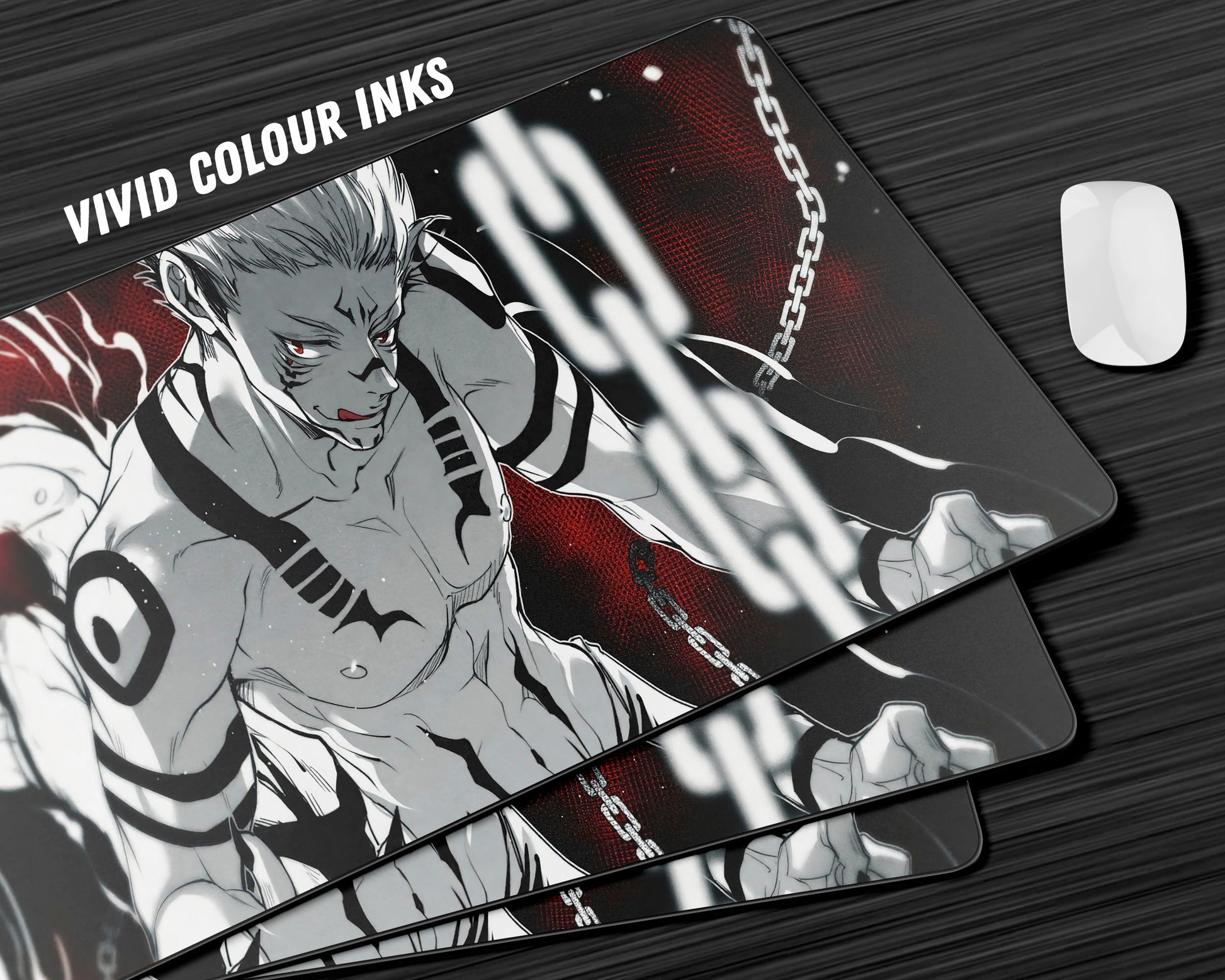 Anime Town Creations Mouse Pad Jujutsu Kaisen Sukuna Chains Gaming Mouse Pad Accessories - Anime Jujutsu Kaisen Gaming Mouse Pad