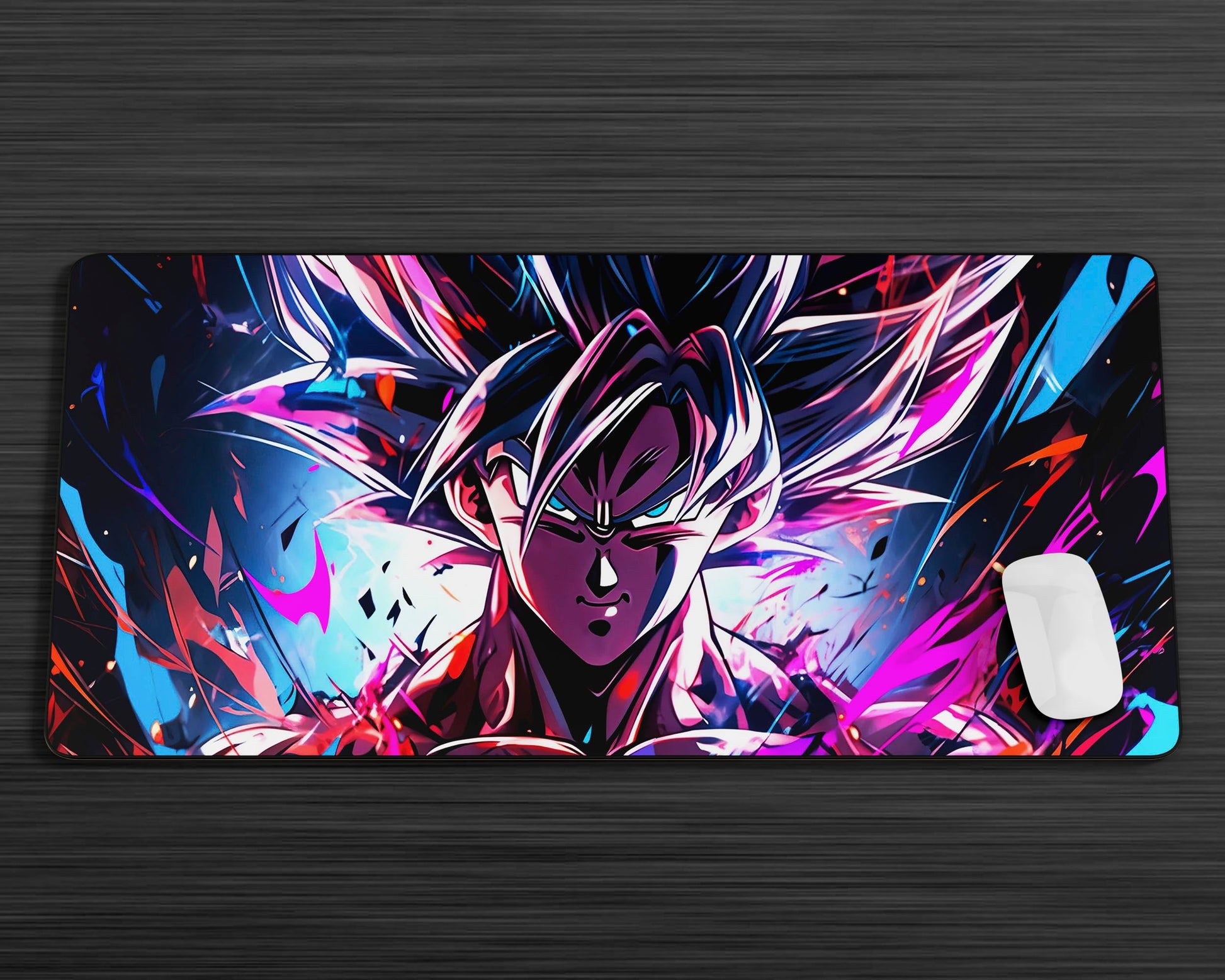 Anime Town Creations Mouse Pad Dragon Ball Neon Goku Gaming Mouse Pad Accessories - Anime Dragon Ball Gaming Mouse Pad