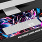 Anime Town Creations Mouse Pad Dragon Ball Neon Goku Gaming Mouse Pad Accessories - Anime Dragon Ball Gaming Mouse Pad