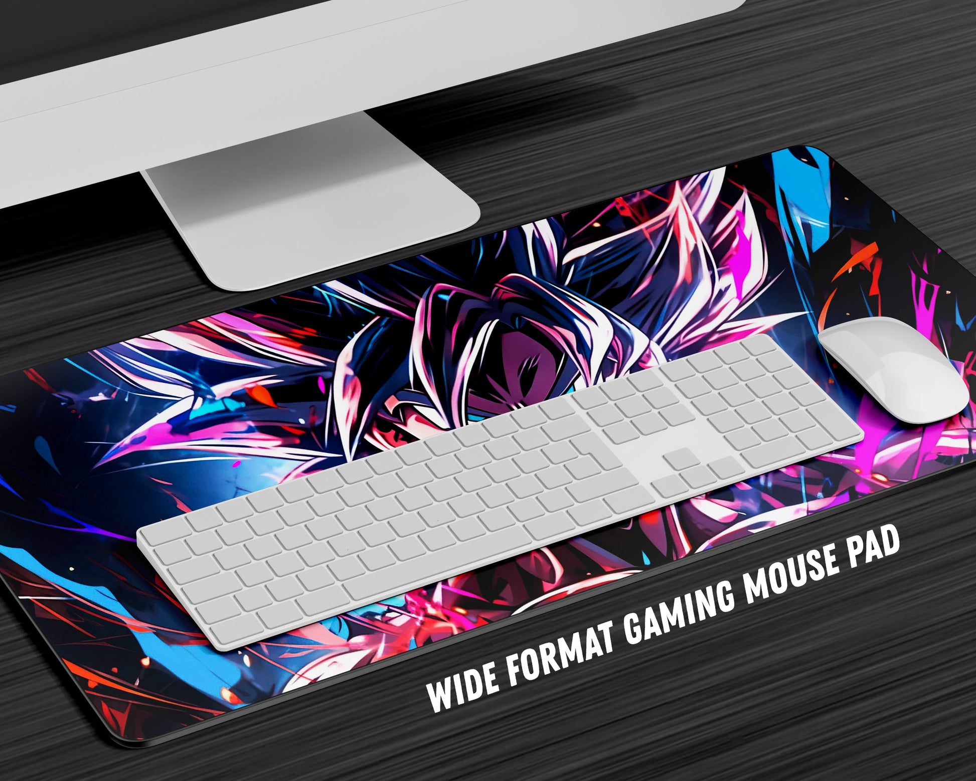 Anime Town Creations Mouse Pad Dragon Ball Neon Goku Gaming Mouse Pad Accessories - Anime Dragon Ball Gaming Mouse Pad