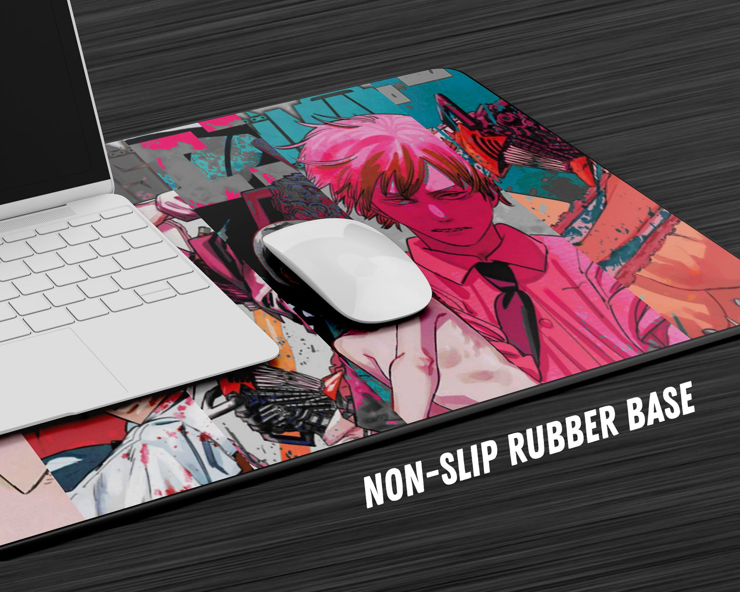 Anime Town Creations Mouse Pad Chainsaw Man Manga Collage Gaming Mouse Pad Accessories - Anime Chainsaw Man Gaming Mouse Pad