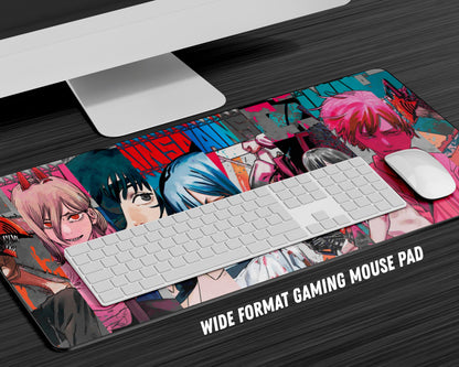 Anime Town Creations Mouse Pad Chainsaw Man Manga Collage Gaming Mouse Pad Accessories - Anime Chainsaw Man Gaming Mouse Pad