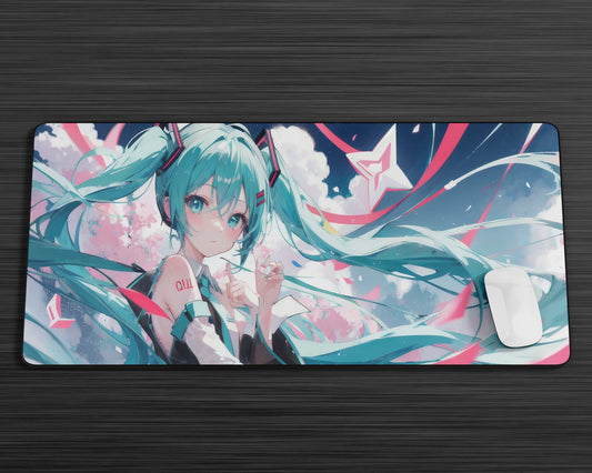 Anime Town Creations Mouse Pad Hatsune Miku Gaming Mouse Pad Accessories - Anime Hatsune Miku Gaming Mouse Pad