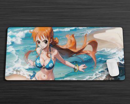 Anime Town Creations Mouse Pad One Piece Nami Beachside Gaming Mouse Pad Accessories - Anime One Piece Gaming Mouse Pad