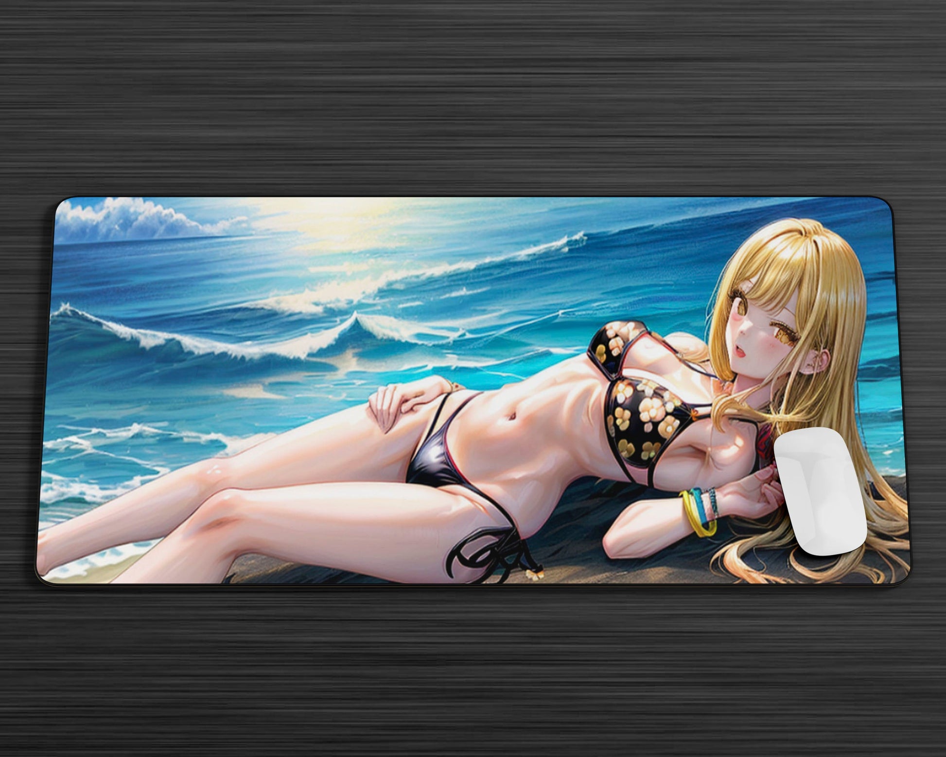 Anime Town Creations Mouse Pad My Dress up Darling Marin Beachside Gaming Mouse Pad Accessories - Anime My Dress Up Darling Gaming Mouse Pad