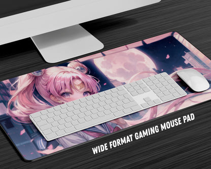 Anime Town Creations Mouse Pad Sailor Moon Lofi City Gaming Mouse Pad Accessories - Anime Sailor Moon Gaming Mouse Pad