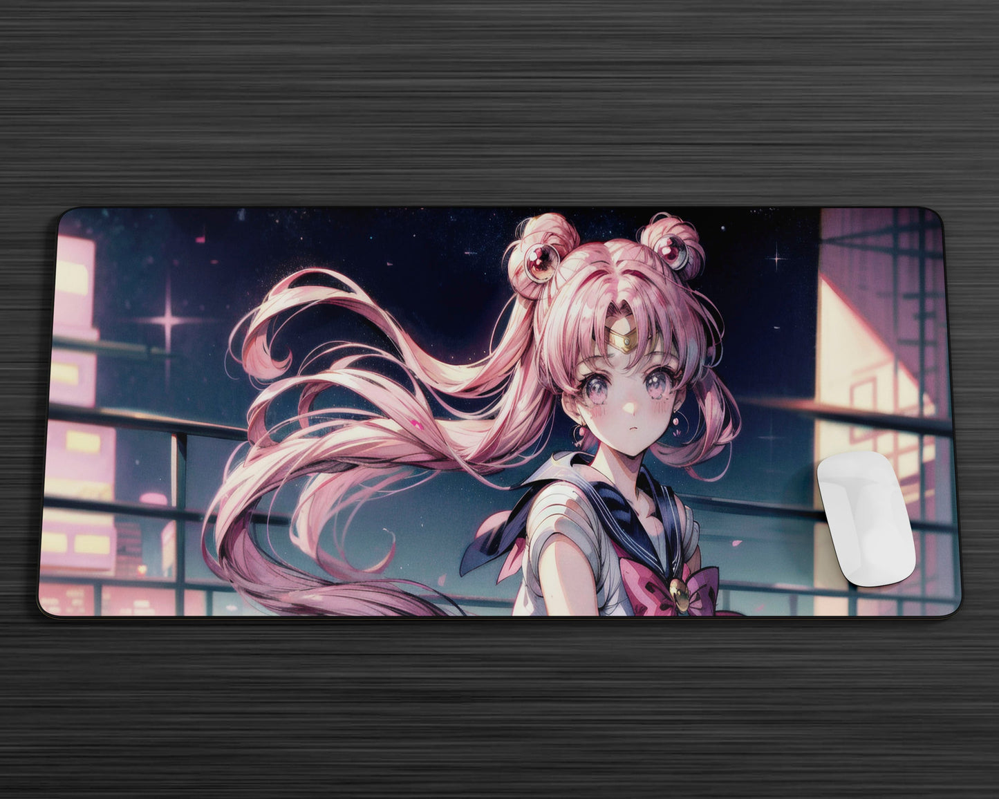 Anime Town Creations Mouse Pad Sailor Moon Girl Pastel Gaming Mouse Pad Accessories - Anime Sailor Moon Gaming Mouse Pad