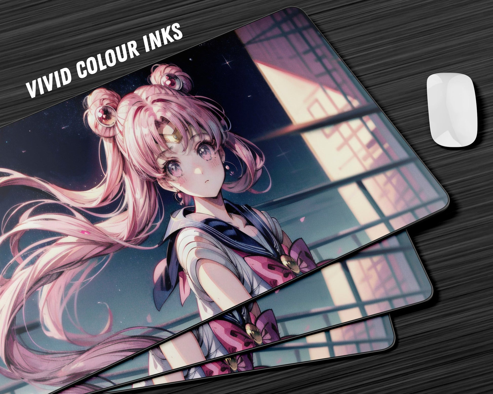 Anime Town Creations Mouse Pad Sailor Moon Girl Pastel Gaming Mouse Pad Accessories - Anime Sailor Moon Gaming Mouse Pad