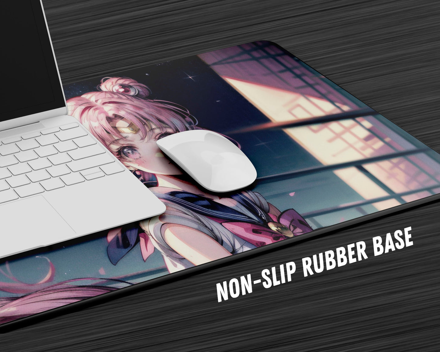 Anime Town Creations Mouse Pad Sailor Moon Girl Pastel Gaming Mouse Pad Accessories - Anime Sailor Moon Gaming Mouse Pad