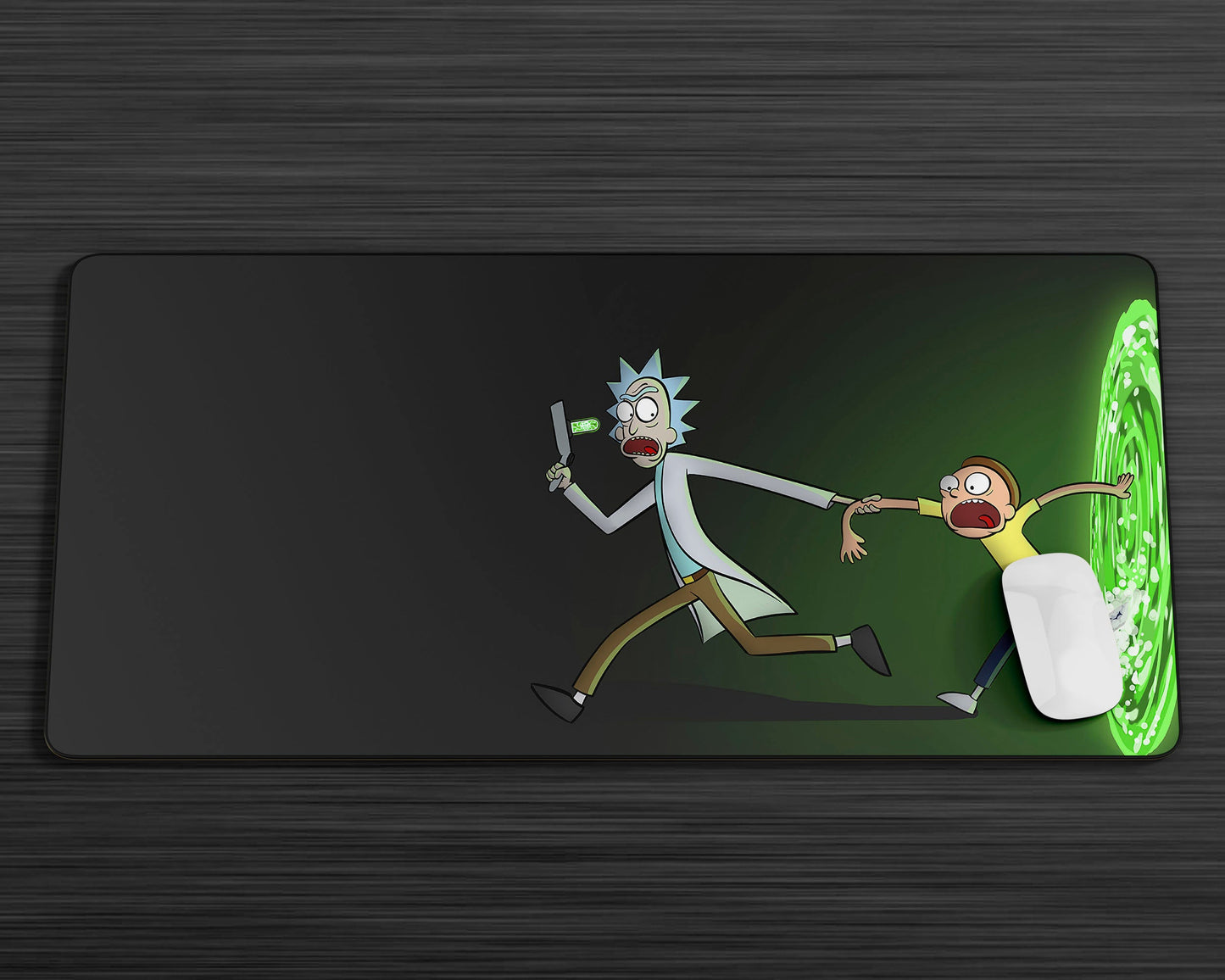 Anime Town Creations Mouse Pad Rick and Morty Portal Escape Gaming Mouse Pad Accessories - Anime Rick and Morty Gaming Mouse Pad