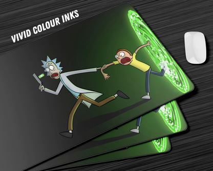 Anime Town Creations Mouse Pad Rick and Morty Portal Escape Gaming Mouse Pad Accessories - Anime Rick and Morty Gaming Mouse Pad