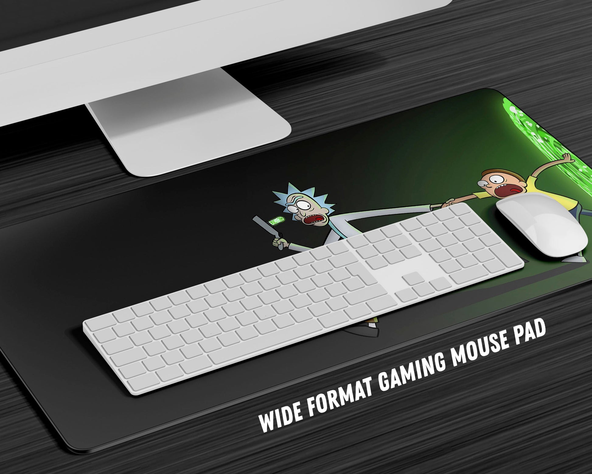 Anime Town Creations Mouse Pad Rick and Morty Portal Escape Gaming Mouse Pad Accessories - Anime Rick and Morty Gaming Mouse Pad