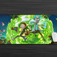 Anime Town Creations Mouse Pad Rick and Morty Portal Time Gaming Mouse Pad Accessories - Anime Rick and Morty Gaming Mouse Pad