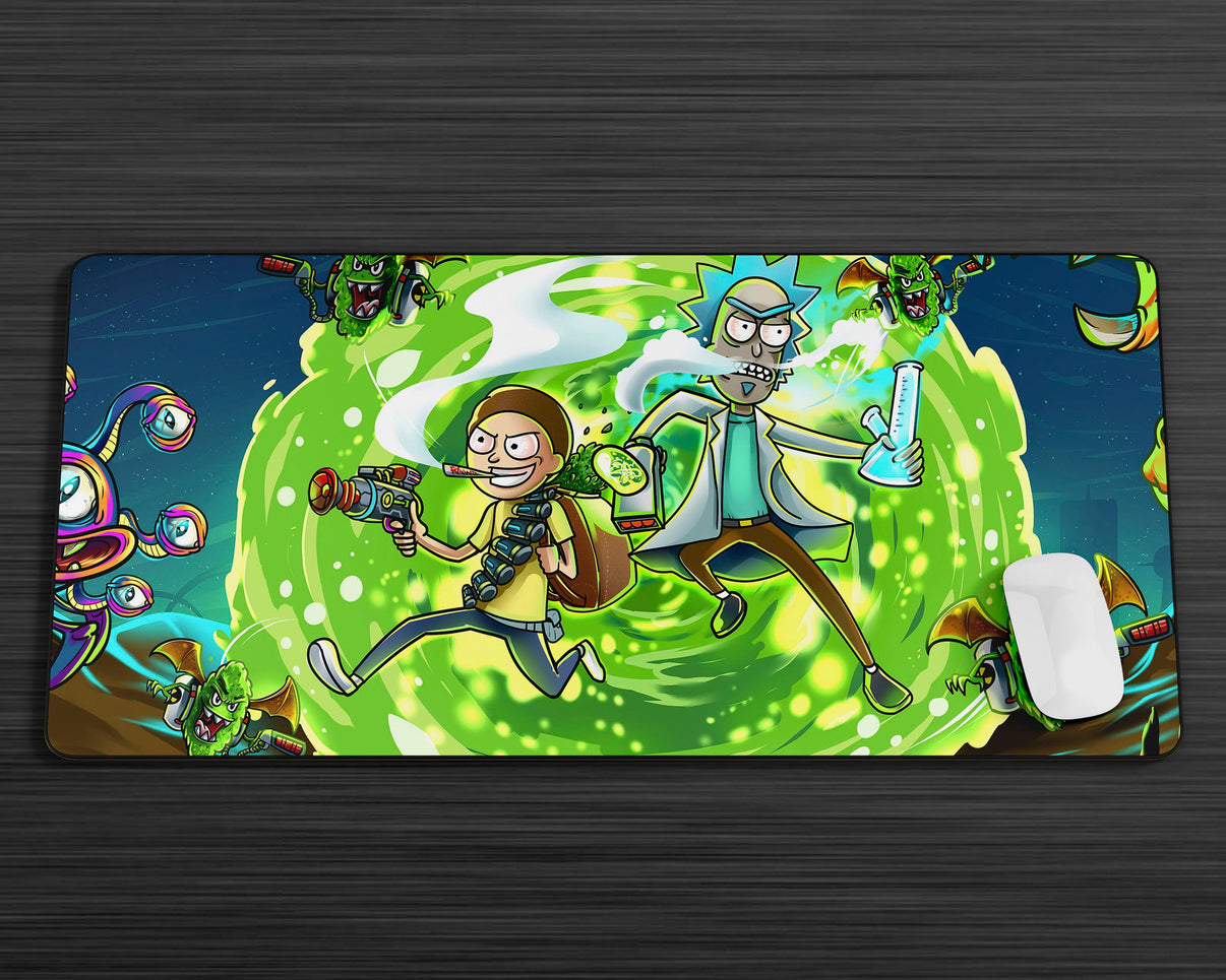 Rick and Morty Portal Time Mouse Pad Gaming Mouse Pad Anime Town