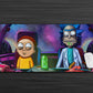 Anime Town Creations Mouse Pad Rick and Morty Spaceship Gaming Mouse Pad Accessories - Anime Rick and Morty Gaming Mouse Pad