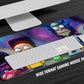 Anime Town Creations Mouse Pad Rick and Morty Spaceship Gaming Mouse Pad Accessories - Anime Rick and Morty Gaming Mouse Pad