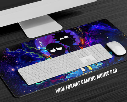 Anime Town Creations Mouse Pad Rick and Morty Space Exploration Gaming Mouse Pad Accessories - Anime Rick and Morty Gaming Mouse Pad
