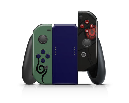 Kakashi Sharingan Dark x Green Nintendo Switch Joycons Skin