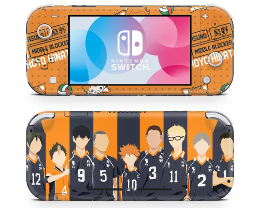 Nintendo Nintendo Switch Lite Haikyu Jerseys Vinyl +Tempered Glass  Skin Sticker - Anime Vinyl