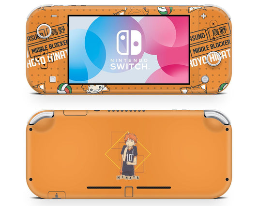 Nintendo Nintendo Switch Lite Haikyu Hinata Vinyl +Tempered Glass  Skin Sticker - Anime Vinyl