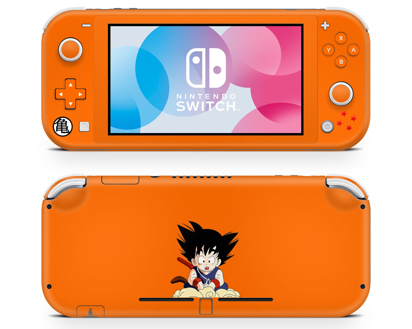 Nintendo Nintendo Switch Lite Dragon Ball Z Goku Vinyl +Tempered Glass  Skin Sticker - Anime Vinyl