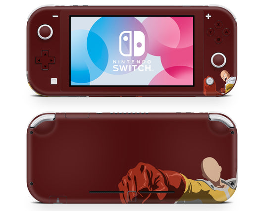 Nintendo Nintendo Switch Lite One Punch Man Vinyl +Tempered Glass  Skin Sticker - Anime Vinyl
